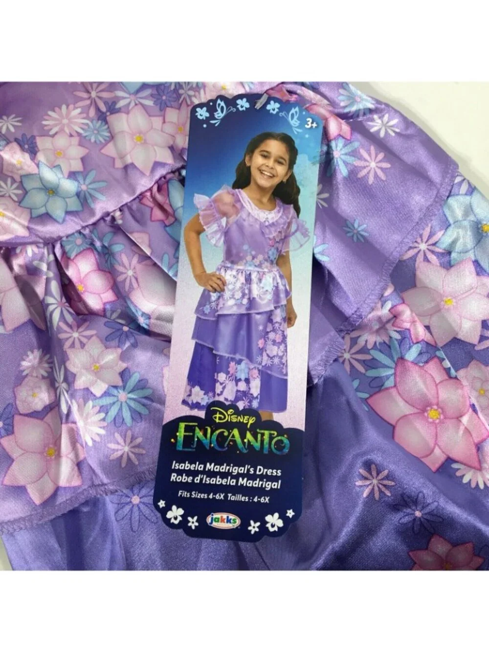 Disney Encanto Girls Isabela Dress Costume Size 4-6x Purple - Picture 7 of 8